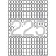 Etikett, 8x12 mm, kerekített sarkú, A5 hordozón, APLI, 3375 etikett/csomag