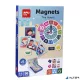 Mágneses készségfejlesztő készlet, 96 db, APLI Kids "Magnets", az órák
