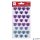 Matrica, domború, APLI Kids "Stickers", tündöklő szívek