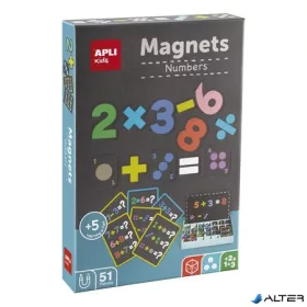   Mágneses készségfejlesztő készlet, 51 db, APLI Kids 'Magnets' számok
