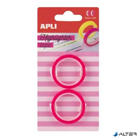 Szövegkiemelő szalag display, 32 db, APLI, különböző színekben