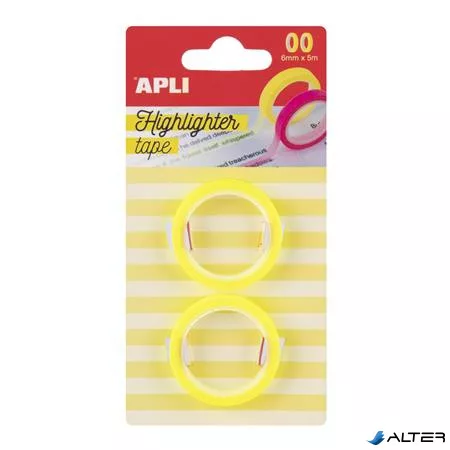 Szövegkiemelő szalag display, 32 db, APLI, különböző színekben