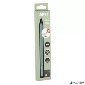   Töltőceruza, HB, hatszögletű, csereheggyel, APLI "Infinite", zöld