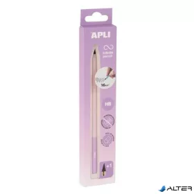   Töltőceruza, HB, hatszögletű, csereheggyel, APLI "Infinite", lila