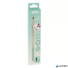   Töltőceruza, HB, hatszögletű, csereheggyel, APLI 'Infinite', türkiz zöld