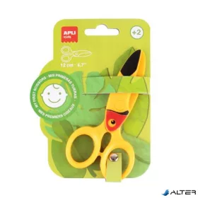 Olló, óvodai, 12 cm, APLI Kids, tukán