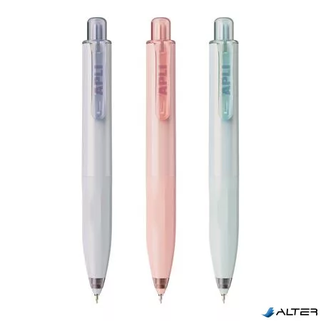 Mini zseléstoll display, 0,5 mm, nyomógombos, APLI 'Pocket Gel', vegyes pasztell színek