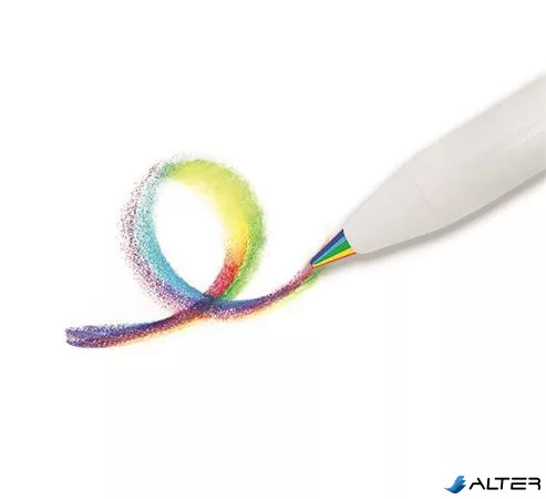 Színes töltőceruza készlet, többszínű írásvonal, APLI "Color Click Mix"