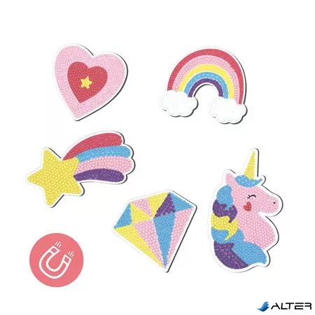 Gyémántmozaik mágnes készlet, APLI Kids 'Craft Kit'