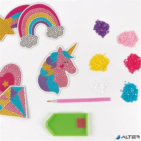 Gyémántmozaik mágnes készlet, APLI Kids 'Craft Kit'
