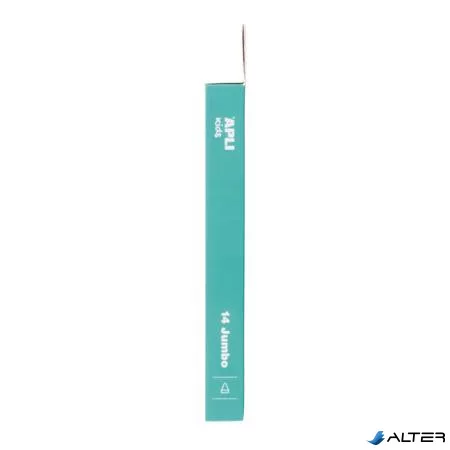 Filctoll készlet, 9,6 mm, kimosható, vastag, APLI Kids "Jumbo", 14 különböző szín