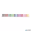 Filctoll készlet, 4,8 mm, kimosható, csillámos, APLI Kids "Glitter", 18 különböző szín
