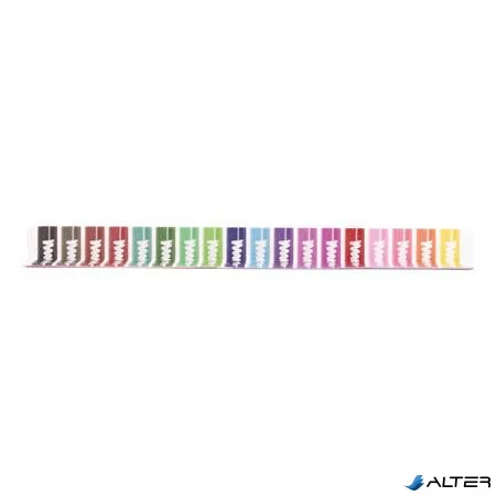 Filctoll készlet, 4,8 mm, kimosható, csillámos, APLI Kids "Glitter", 18 különböző szín