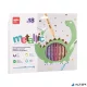 Filctoll készlet, 3,6 mm, kimosható, metálfényű, APLI Kids "Metallic", 18 különböző szín