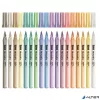 Filctoll készlet, 3,6 mm, kimosható, metálfényű, APLI Kids "Metallic", 18 különböző szín