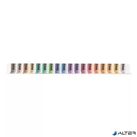 Filctoll készlet, 3,6 mm, kimosható, metálfényű, APLI Kids "Metallic", 18 különböző szín