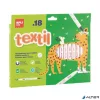 Textilfilc, 2,5-4,2 mm, kétvégű, APLI Kids "Textile", 18 különböző szín