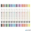 Textilfilc, 2,5-4,2 mm, kétvégű, APLI Kids "Textile", 18 különböző szín