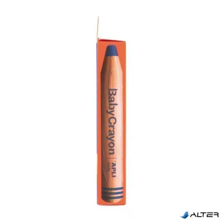 Színes ceruza készlet, vastag, hegyezővel, 3 az 1-ben, APLI Kids "Baby Crayon", 6 különböző szín