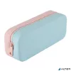 Tolltartó, display, cipzáras, szilikon, kétszínű, APLI "Pastel", vegyes színek