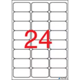   Etikett, univerzális, 64x33,9 mm, kerekített sarkú, APLI, 2400 etikett/csomag