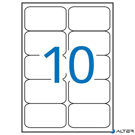 Etikett, univerzális, 99,1x57 mm, kerekített sarkú, APLI, 1000 etikett/csomag