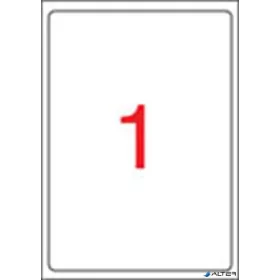   Etikett, univerzális, 199,6x289,1 mm, kerekített sarkú, APLI, 100 etikett/csomag