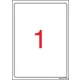 Etikett, univerzális, 199,6x289,1 mm, kerekített sarkú, APLI, 100 etikett/csomag