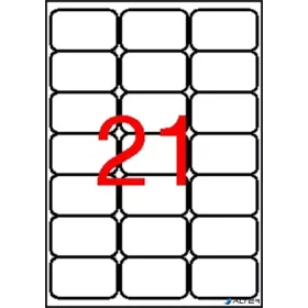   Etikett, univerzális, 63,5x38,1 mm, kerekített sarkú, APLI, 2100 etikett/csomag