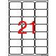Etikett, univerzális, 63,5x38,1 mm, kerekített sarkú, APLI, 2100 etikett/csomag