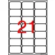 Etikett, univerzális, 63,5x38,1 mm, kerekített sarkú, APLI, 2100 etikett/csomag