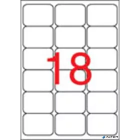   Etikett, univerzális, 63,5x46,6 mm, kerekített sarkú, APLI, 1800 etikett/csomag