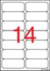 Etikett, univerzális, 99,1x38,1 mm, kerekített sarkú, APLI, 1400 etikett/csomag