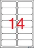 Etikett, univerzális, 99,1x38,1 mm, kerekített sarkú, APLI, 1400 etikett/csomag