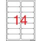 Etikett, univerzális, 99,1x38,1 mm, kerekített sarkú, APLI, 1400 etikett/csomag