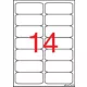 Etikett, univerzális, 99,1x38,1 mm, kerekített sarkú, APLI, 1400 etikett/csomag