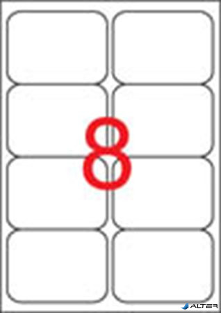 Etikett, univerzális, 99,1x67,7 mm, kerekített sarkú, APLI, 800 etikett/csomag