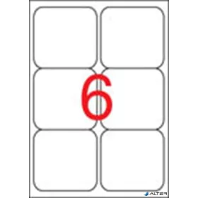  Etikett, univerzális, 99,1x93,1 mm, kerekített sarkú, APLI, 600 etikett/csomag
