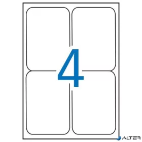   Etikett, univerzális, 99,1x139 mm, kerekített sarkú, APLI, 400 etikett/csomag