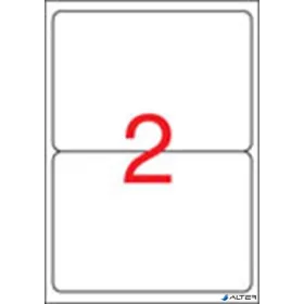   Etikett, univerzális, 199,6x144,5 mm, kerekített sarkú, APLI, 200 etikett/csomag