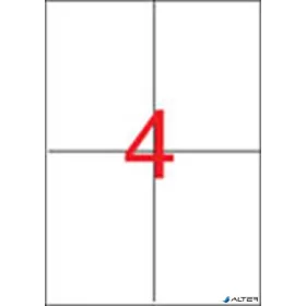   Etikett, lézernyomtatókhoz, 105x148 mm, APLI, 1000 etikett/csomag