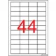 Etikett, univerzális, 48,5x25,4 mm, APLI, 4400 etikett/csomag