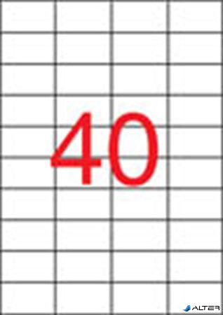Etikett, univerzális, 52,5x29,7 mm, APLI, 4000 etikett/csomag