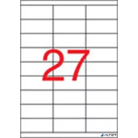 Etikett, univerzális, 70x30 mm, APLI, 2700 etikett/csomag