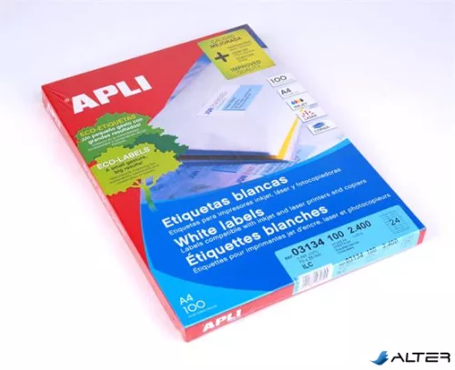 Etikett, univerzális, 70x35 mm, APLI, 2400 etikett/csomag