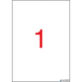 Etikett, univerzális, 210x297 mm, APLI, 100 etikett/csomag