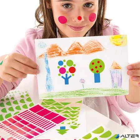 Etikett, 20mm kör, kézzel írható, tekercsben, színes, APLI, piros 1700 etikett/csomag