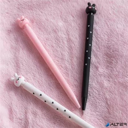 Nyomósirón, grafitbéllel, 0,5 mm, 2B, APLI 'Back2Fun', nyuszi