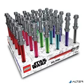   Zseléstoll display, 0,7 mm, fénykard, LEGO "Star Wars", 6 különböző szín