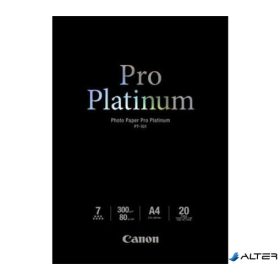   PT-101 Fotópapír, tintasugaras, A4, 300 g, fényes, 20 lap, CANON